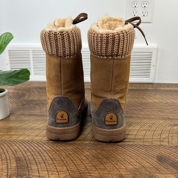BEARPAW 9 womens Serena Suede Lace Up Winter Boots - Picture 4 of 8